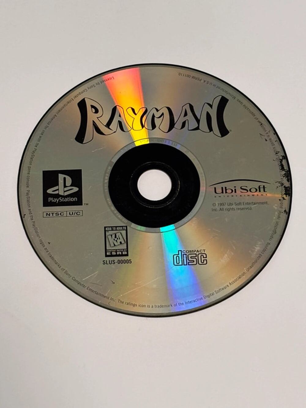 Rayman (Playstation 1) PS1 Video Game Disc Only Play Station
